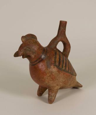 [Stirrup spout vessel with bird]