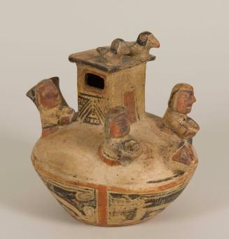 [Pouring vessel with shrine finial]
