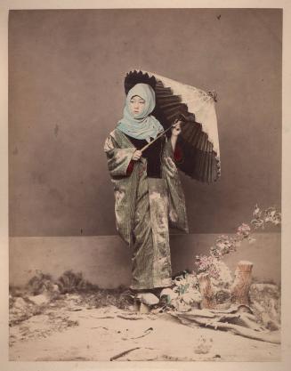 Girl in winter costume