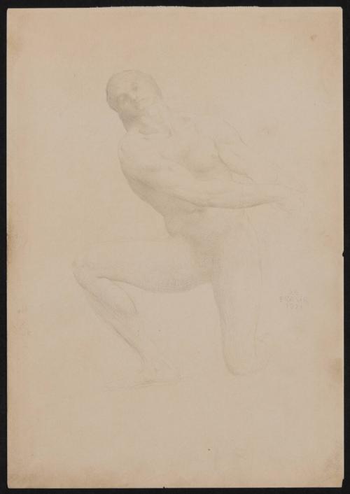 Kneeling Male Nude