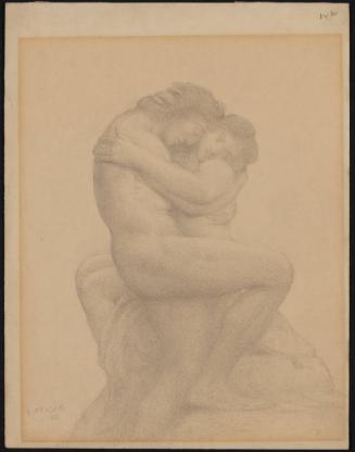 Two Seated Figures Embracing