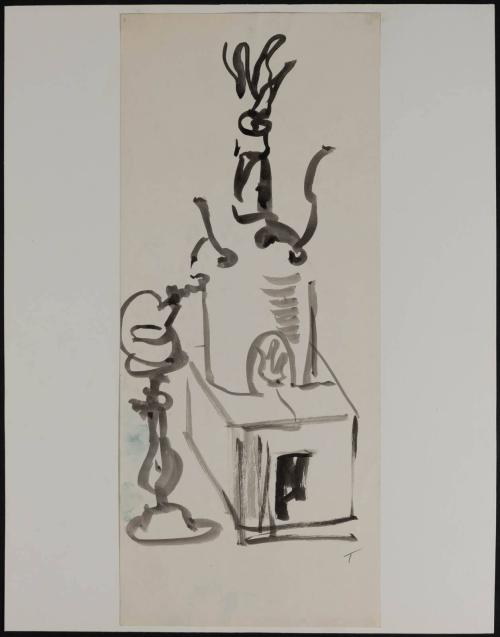 [Study for mural "Man and His Universe"]