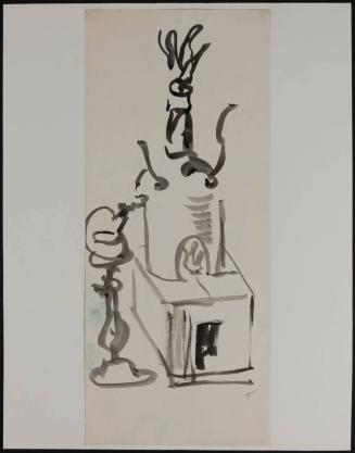 [Study for mural "Man and His Universe"]