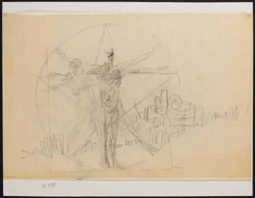 [Study for mural "Man and His Universe"]