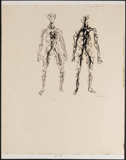 [Study for mural "Man and His Universe"]