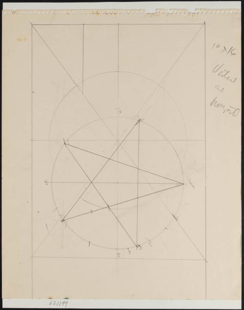 [Diagram for "Man and His Universe" mural]