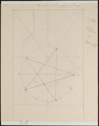 [Diagram for "Man and His Universe" mural]