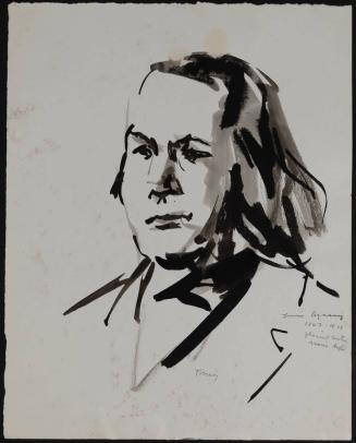 Portrait Sketch of Louis Agassiz