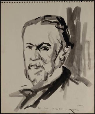 Sketch of Louis Pasteur