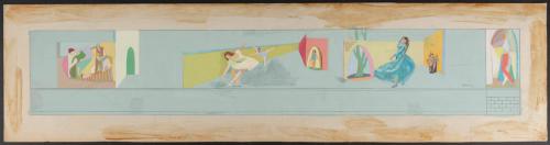 [Dancers, mural sketch]