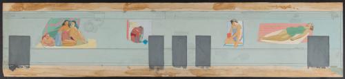 [Mural sketch, bathers]