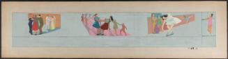 [Mural sketch, dancers]