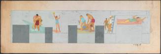 [Mural sketch, bathers]