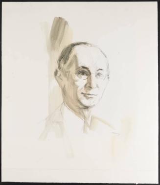 Portrait sketch of B. S. Hopkins