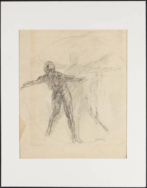 [Study for mural "Man and His Universe"]