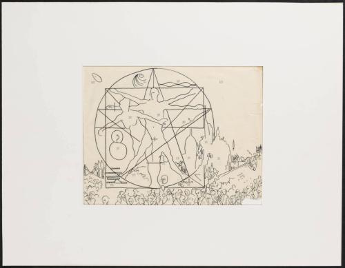[Study for mural "Man and His Universe"]