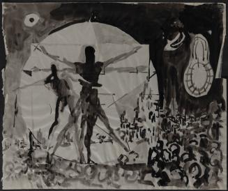 [Study for mural "Man and His Universe"]