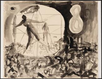 [Study for mural "Man and His Universe"]