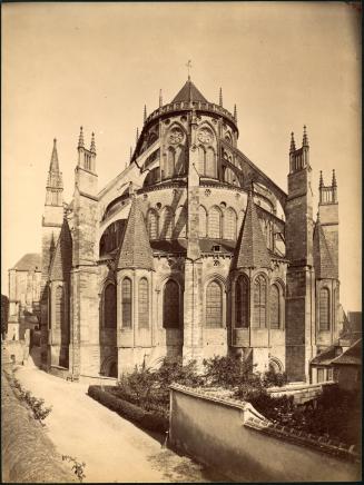 untitled [entrance to garden surrounding apse of cathedral]
