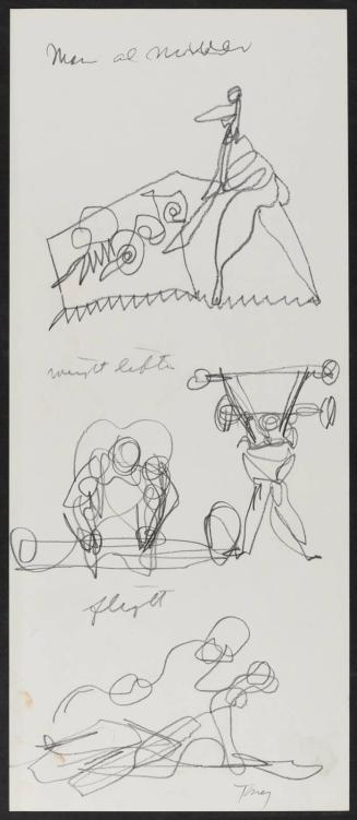 [Study for mural "Man and His Universe"]