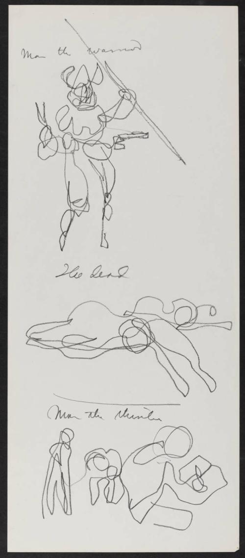 [Study for mural "Man and His Universe"]