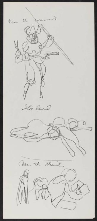 [Study for mural "Man and His Universe"]