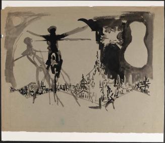 [Study for mural "Man and His Universe"]