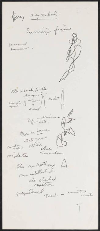 [Symbols and words for mural "Man and His Universe"]