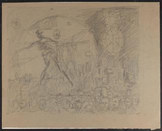 [Study for mural "Man and His Universe"]