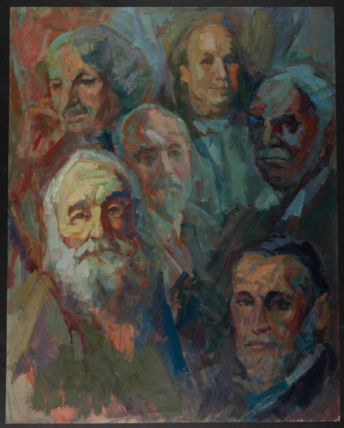 [Study for mural "Man and His Universe"]