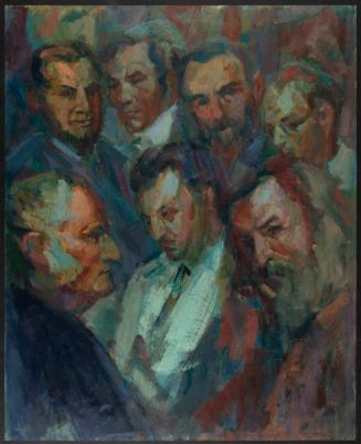 [Study for mural "Man and His Universe"]