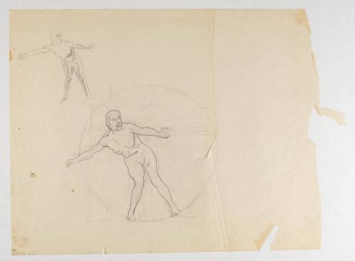 [Study for mural "Man and His Universe"]