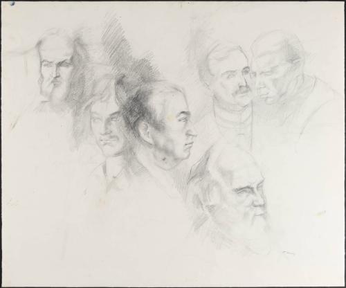 [Study for mural "Man and His Universe"]