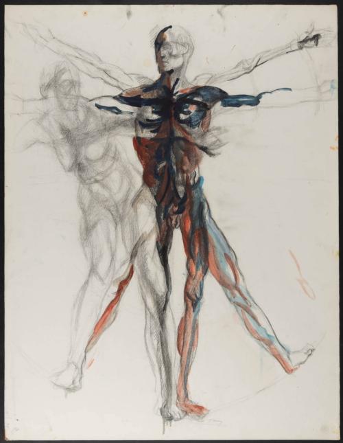 [Study for mural "Man and His Universe"]