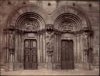 untitled [detail image of doorway, statues and carvings]
