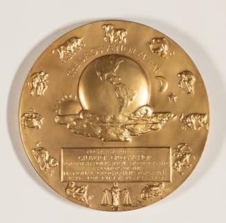 Grosvenor Medal- National Geographic Society- Reverse