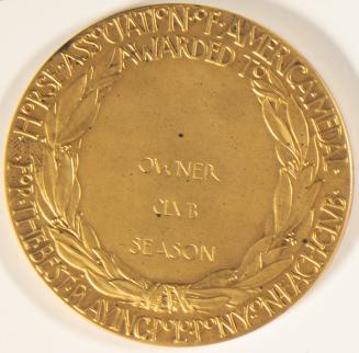 Reverse of the Horse Association of America Medal