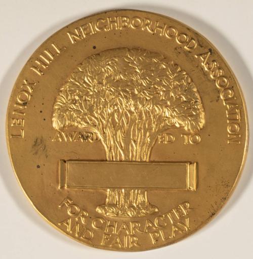 Lenox Hill Neighborhood Association Medal