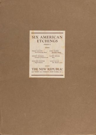 Six American Etchings (Series I), The New Republic