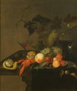 [Still life with fruit and lobster]