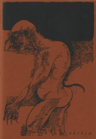 untitled [grotesque, male figure with tail and claws]
