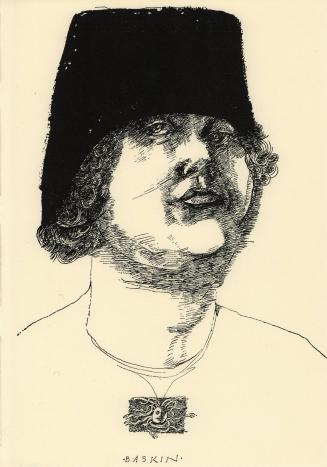 untitled [grotesque, portrait with black hat]