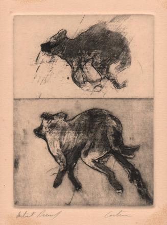 untitled [two running dogs]