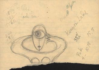 (14)  untitled [sketch, cyclops creature] (Look See)