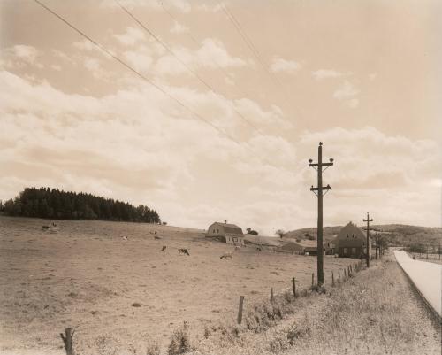 Untitled No. 211 (view of farm) - Route 1 Maine, going north between Houlton and Bridgewater