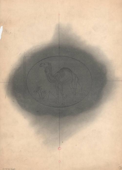 (115) untitled [sketch, CAMEL cigarettes logo]