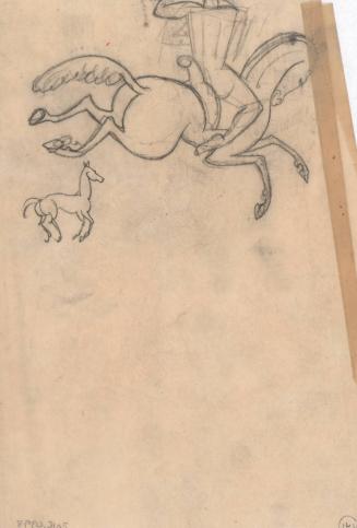 (141) untitled [sketches of horses]