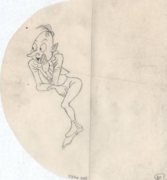 (170) untitled [sketch, alien character, whispering (gossiping)]