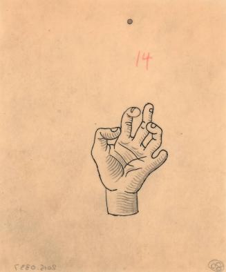 (80) untitled [sketch, hand with partially cut off pinky finger]