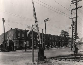 Railroad Tracks and White Steps, Washington Blvd., Baltimore, Maryland